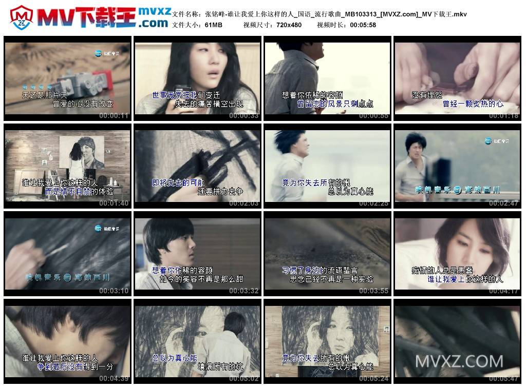 张铭峰-谁让我爱上你这样的人_国语_流行歌曲_MB103313